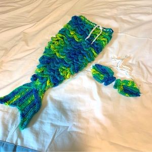 Newborn Photos Crocheted Mermaid Outfit